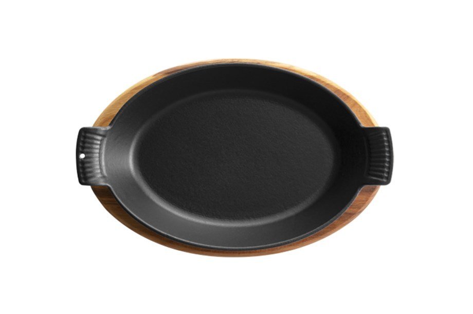 Voeux L'Amour Döküm Kayık Sahan 20 cm Kırmızı ve Nihale