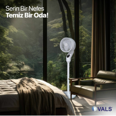 Vals Valstronot SF 10 VADC Uzaktan Kumandalı Ayaklı Vantilatör(gri-beyaz 2 farklı renk seçeneği)