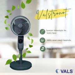 Vals Valstronot SF 10 VADC Uzaktan Kumandalı Ayaklı Vantilatör(gri-beyaz 2 farklı renk seçeneği)