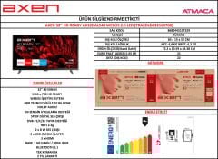 AXEN 32 inç 80 Ekran HD Ready webOS 2.0 Smart TV (AX32DIL540)