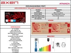 AXEN 43 inç 108 Ekran Full HD webOS 2.0 Smart TV AX43DIL540