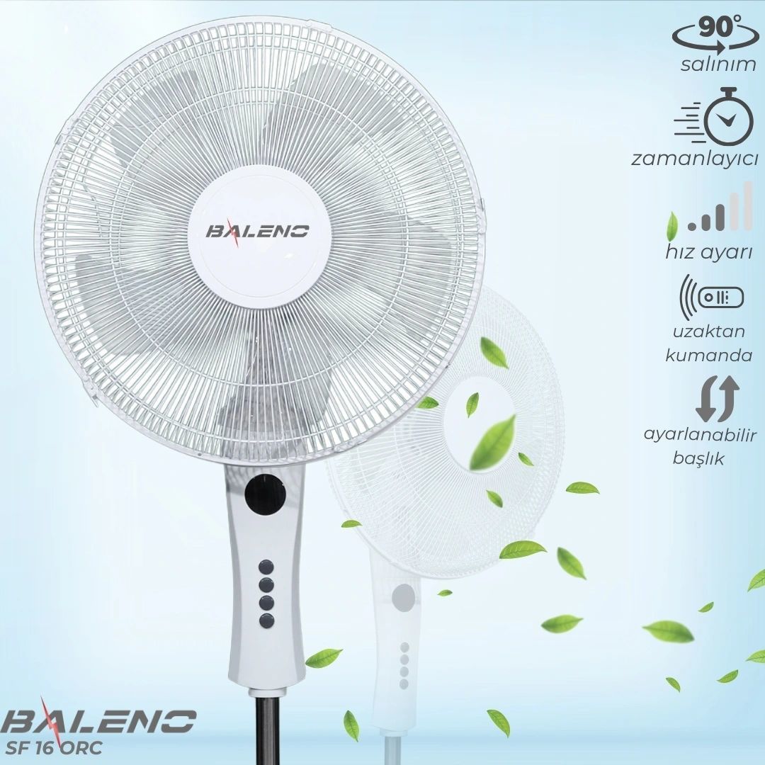 BALENO SF 16 ORC 16'' UZAKTAN KUMANDALI AYAKLI VANTİLATÖR