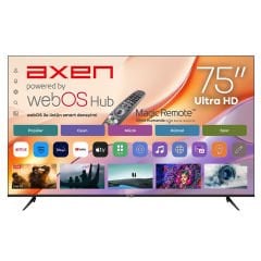 Axen AX75LEDM-W02M 190 Ekran 75'' UHD Webos 2.0 LED TV